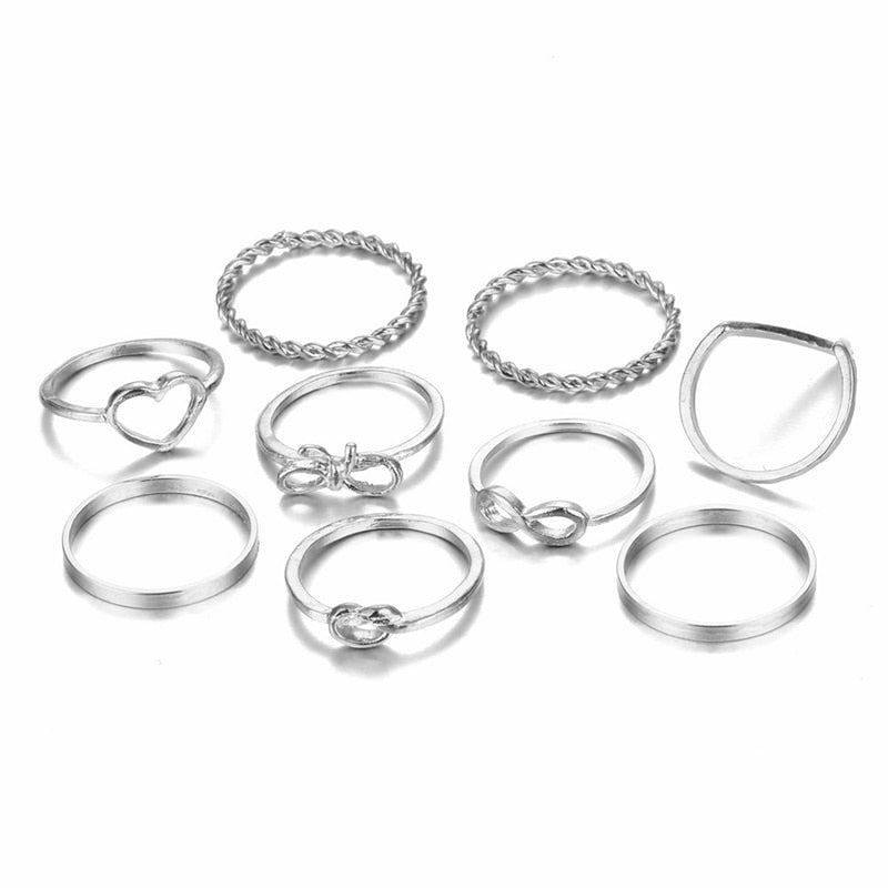 Minimalistic Styled Rings Set