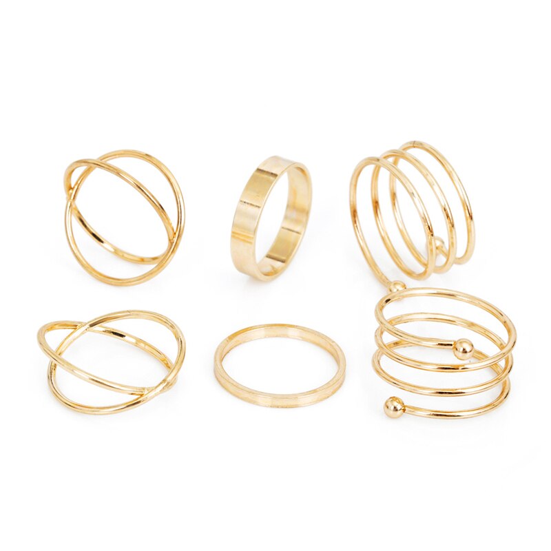 Minimalistic Styled Rings Set