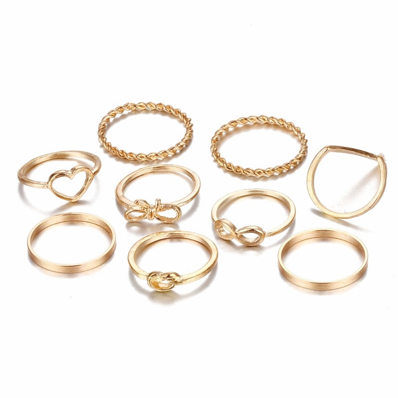 Minimalistic Styled Rings Set