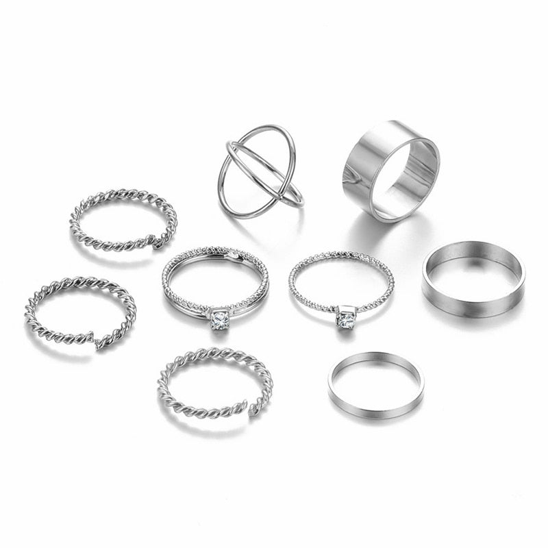 Minimalistic Styled Rings Set