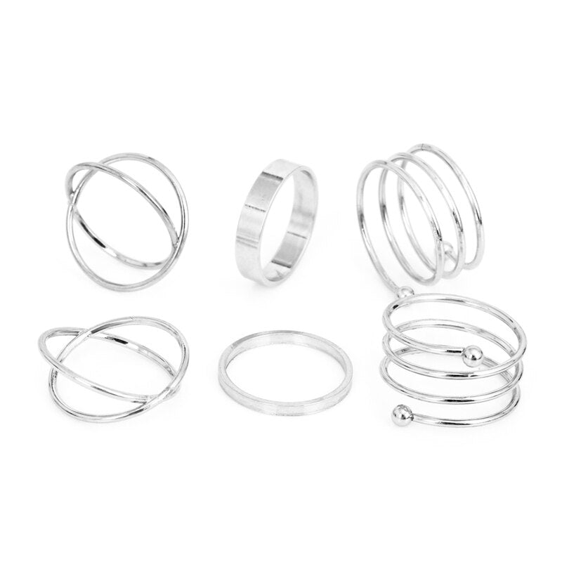 Minimalistic Styled Rings Set