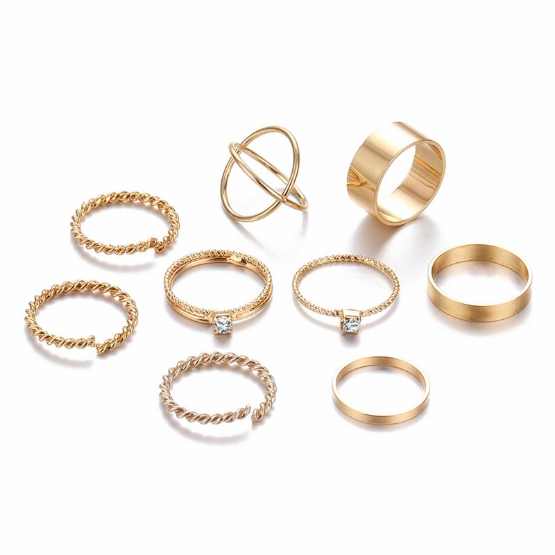 Minimalistic Styled Rings Set